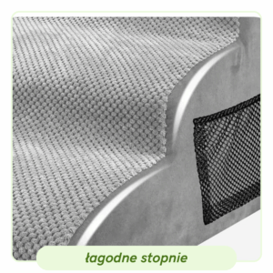 schodki dla psów o łagodnym nachyleniu stabilne rampa podest 3 stopnie 40cm