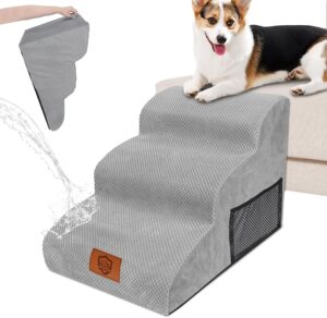 schodki dla psów o łagodnym nachyleniu stabilne rampa podest 3 stopnie 40cm